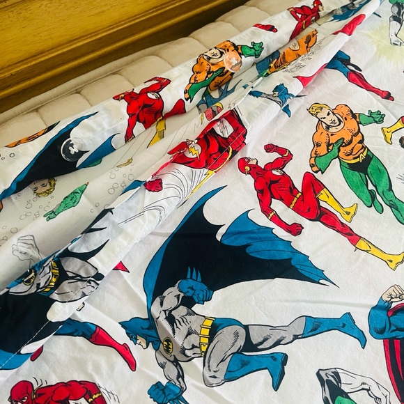 POTTERY BARN Kids MARVEL SUPER HERO Twin Duvet Organic Cotton Crisp White COMICS - Picture 12 of 16